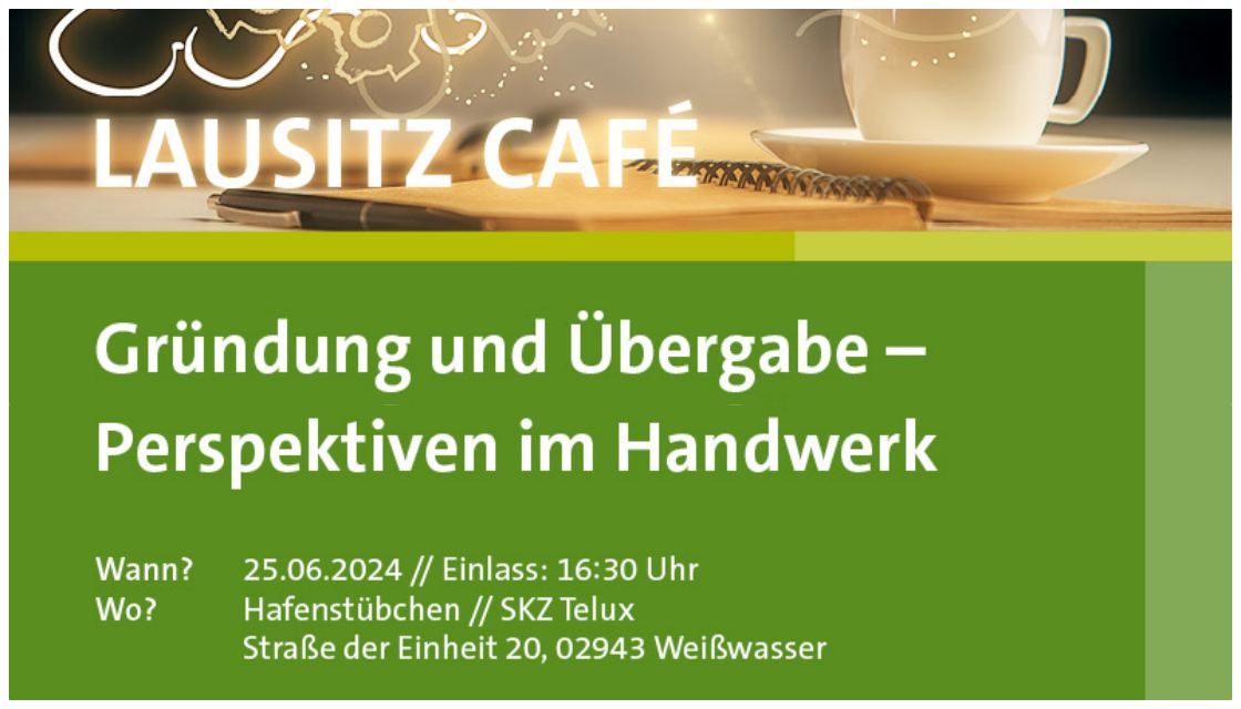 The Lausitz Café for the future of crafts - register now!